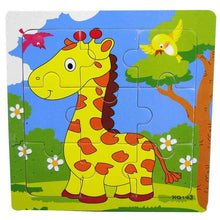 将图片加载到图库查看器，1 Pcs Animal Wooden Puzzles For Children In Wooden 3D Mosaic Puzzles Kids Educational Toys Design  For Baby Birthday Gifts

