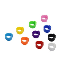 Load image into Gallery viewer, 100 Pcs Pigeons Rings 8mm Bayonet Identification Ring Opening Pigeon Ring Color Pigeon Foot Ring Pigeon Supplies Bird Appliances
