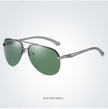 Load image into Gallery viewer, Luxury  Aluminium Magnesium Men's Sports Driving Polarized Sunglasses With Stanless Steel Frame Ultra Light Men Glasses In Aviation Pilot Style With UV400 Protection
