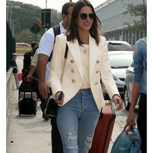 Load image into Gallery viewer, HIGH QUALITY Classic Fashion 2023 Star Style Designer Jacket Women's Slim Fitting Metal Buttons Blazer Plus size S-4XL
