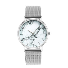 Load image into Gallery viewer, Fashion Rose Gold Mesh Band Creative Marble Female Wrist Watch Luxury Women Quartz Watches Gifts  For Women and Girls
