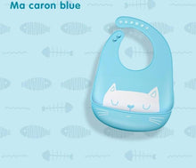 Load image into Gallery viewer, Bibs Waterproof Silicone Feeding Baby Saliva Towel Newborn Cartoon Aprons Baby Bibs Adjustable
