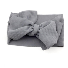 Load image into Gallery viewer, Modern Luxury Newborn Large Bow Cotton Rainbow Print Headwrap Baby Girl Fabric Messy Bow Turban Headband
