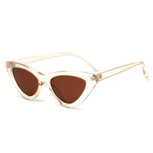 Load image into Gallery viewer, Elegant Cute Retro Cat Eye Sunglasses For  Women With Small Black White Triangle Vintage Ladies Sunglasses and UV400 Protection
