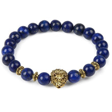 将图片加载到图库查看器，Modern Leopard Tiger Eye Lion Head Elegant Bracelet Owl Buddha Bead Luxury Bracelets Bangles Skull Charm Natural Stone Bracelet Yoga Jewelry For Men And Women
