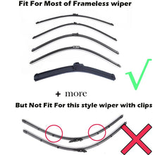 将图片加载到图库查看器，2Pcs/lot Universal AAA Grade Auto Vehicle Insert Soft Rubber Strip Refill For Frameless Wiper Blades 6mm 26" 24" Car Accessories
