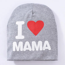 Load image into Gallery viewer, Baby " I Love mama , i love papa"  Cap Children Cap Kids Solid Baby Beanie Hat Fashion Ears Straw In Modern New Design
