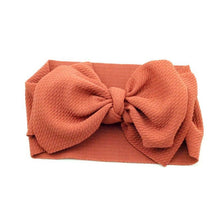 Load image into Gallery viewer, Adjustable Big Bow Headwrap  Top Knot Headbands Over Sized Bow Hair Turban for Newborn Girl

