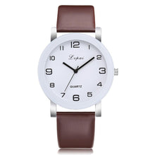 将图片加载到图库查看器，Woman's Watch Fashion Simple White Quartz Wristwatches Sport Leather Band Casual Ladies Watches For Women and Girls

