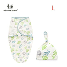 Load image into Gallery viewer, Baby Swaddle Blanket With Cap Swaddle Wrap Swaddling bag  Baby Sleeping Bag
