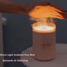 Load image into Gallery viewer, 280ML Ultrasonic Air Humidifier Candle Romantic Soft Light USB Essential Oil Diffuser Car  Aroma Mist Maker
