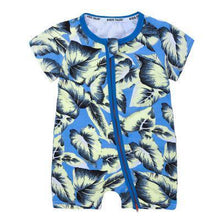将图片加载到图库查看器，Modern Printed Newborn Baby Short Sleeved Cotton Jumpsuit Infant Cartoon Animal Costumes Clothing For Girls and Boys Kids
