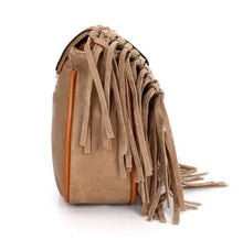 Load image into Gallery viewer, Bohemian bag Boho Free Spirit Tassel Cross Body Purse Retro Hippie Designer Women's Gypsy Fringe Bohemian Shoulder Bag
