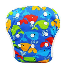 Load image into Gallery viewer, Baby Swimming  Waterproof Adjustable Reusable Washable Cloth Pool Pant Diaper Cover

