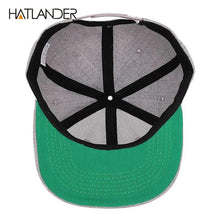 Load image into Gallery viewer, [HATLANDER]Maple solid cotton snapback caps women's flat brim hip hop cap outdoor baseball cap bone gorras mens caps and hats
