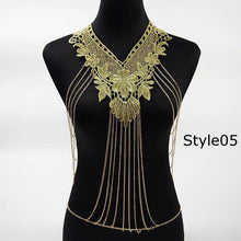 Load image into Gallery viewer, Lace Flower Choker Necklace Large Fashion Women's Long Necklaces 2023 Massive Statement Elegant Jewelry
