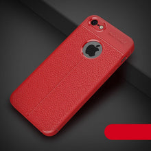 Load image into Gallery viewer, Soft Silicone Leather Flexible Back Cover for iPhone 6 Shockproof Case For iPhone Case Luxury Leather Soft For iPhone 5s Cover Luxury Men Black Business Case For Iphone
