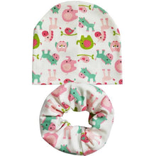 将图片加载到图库查看器，Modern Cartoon Cotton Baby Hat Winter Baby Girls Hat Newborn Boys Hats Kids Cap Scarf Set Children Beanies For Kids With Scarf
