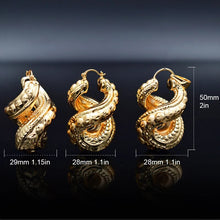 Load image into Gallery viewer, Sunny Jewelry Big Hoop Earrings Pendant Necklace Women's Copper Cross Number Eight Trendy New Arrivals Jewelry Sets For Party
