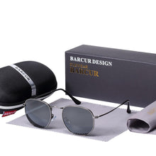 Load image into Gallery viewer, New  Luxury and Elegant Reflective Universla Sunglasses for Men and  Women Stainless Steel Frame Eyewear Mirror Hexagon Glasses With UV400 Protection
