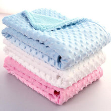 Load image into Gallery viewer, Modern Luxury New Baby Blanket Swaddling Newborn Thermal Soft Fleece Blanket Solid Bedding Set Cotton Quilt For Baby

