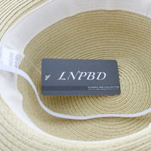 Load image into Gallery viewer, LNPBD hot 2017 Women's white hat summer black oversized sunbonnet beach cap women's strawhat sun hat summer hat
