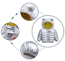 将图片加载到图库查看器，Modern Jacket Autumn Winter Baby Girls Jacket For Baby Coat Kids Warm Hooded Outerwear For Baby Boys Clothes Newborn Jacket
