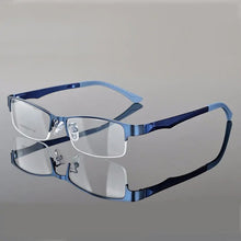 Load image into Gallery viewer, Reven Jate Half Rimless Eyeglasses Frame Optical Prescription Semi-Rim Glasses Frame For Women's Eyewear Female Armacao Oculos
