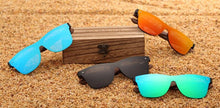 Load image into Gallery viewer, Polarized Black Walnut Wood Sunglasses Men Square Women Sun Glasses UV400 Oculos Gafas Oculos de sol masculino
