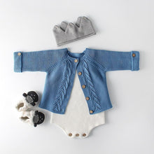 将图片加载到图库查看器，Modern Cotton Baby Girl Cardigan Clothes With knitted Outerwear &amp; Coats for Infant Boys and Girls Romper Winter Jumpsuit
