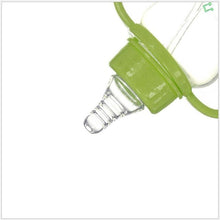将图片加载到图库查看器，Unisex Baby 150/280ml Wide Mouth Soft Silicone Cover Straw Drinking Milk Bottle For Newborn Nursing Product With Handle
