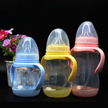 将图片加载到图库查看器，Baby Safe Plastic BPA Free Anti-colic Baby Milk Water Juice Bottle with Straw for Infant Feeding For Kids
