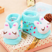 Load image into Gallery viewer, Cotton Baby Socks Rubber Anti Slip Boy Girl Floor Kids Toddlers Autumn Spring Cartoon Infant Newborn Sock
