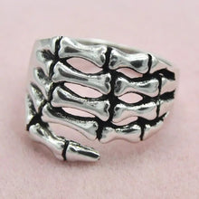Load image into Gallery viewer, 1PC Alloy women's Men's Skeleton Hand Ring Skull Biker Ring US Size 6 7 8 9
