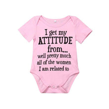 将图片加载到图库查看器，Newborn Baby Girls Cotton Romper Short Sleeve Print Letter Jumpsuit Clothes Outfit With Message For Girls
