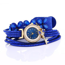 将图片加载到图库查看器，Women watches New luxury Casual Analog Alloy Quartz Watch PU Leather Bracelet Watches Gift For Female and Women
