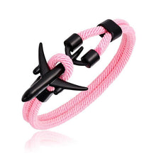 Load image into Gallery viewer, Airport Fashion Men Women Airplane Anchor Bracelets Charm Rope Chain Paracord Aviation Life Jewelry Design
