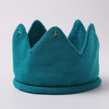 Load image into Gallery viewer, Crown Baby Hat Photography Props Knit Newborn Baby Girl Boy Hat Turban Infant Toddler Beanie Cap For Kids
