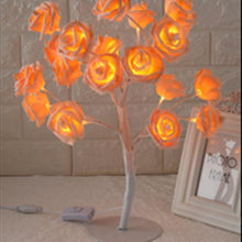Load image into Gallery viewer, STEVVEX Rose Shaped Table Lamp Flower Rose Tree Decorative Light for Living Room Bedroom Kids Room/Decor Light
