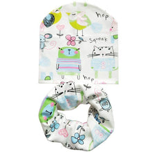 将图片加载到图库查看器，Modern Cartoon Cotton Baby Hat Winter Baby Girls Hat Newborn Boys Hats Kids Cap Scarf Set Children Beanies For Kids With Scarf
