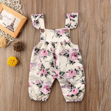 Load image into Gallery viewer, Newborn Toddler Baby Girls Flower Strap Ruffles Romper Jumpsuit Outfit For Girls In Modern New Design

