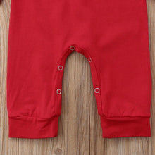 Load image into Gallery viewer, Cute Newborn Baby Child I'm the BOSS Romper Outfits Christmas Clothing Gifts for Boys/Girls Modern Red Jumpsuit
