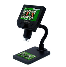 将图片加载到图库查看器，G600 600X electronic USB microscope digital soldering video microscope camera 4.3 inch lcd Endoscope magnifying Camera +LED
