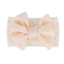 将图片加载到图库查看器，Baby Accessories Infant Baby Girl Cute Bow Headband Newborn Solid Headwear Headdress Nylon Elastic Hair Band Bow For Girls
