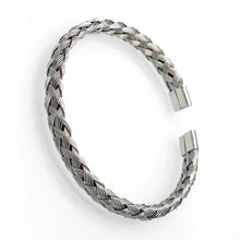 Load image into Gallery viewer, New Arrival Fashion Cuff Bangles Jewelry Women's Stainless Steel Weave Simple Style Gold Colour Bracelets For Women Jewelry
