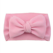 Load image into Gallery viewer, Fashion Trend Big Modern Baby Bow Accessories For Toddler Girls In Solid Bow Hairband Stretch Turban Knot Head Wrap Color  for Kids
