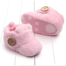 将图片加载到图库查看器，Baby Toddler First Walkers Baby Shoes Soft Slippers Cute Shoes Winter Non-Slip Baby Warm Autumn Comfortable Shoes
