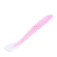 Load image into Gallery viewer, Baby Spoons Feeding Dishes Tableware For Children Flatware Cutlery Spoon Silicone Tools-for-patchwork Lot Soup Ladle
