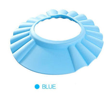 Load image into Gallery viewer, Brand New Baby Children Kids Safe Shampoo Bath Shower Cap Sheild Hat Wash Hair Shield elastic Cap For Kids In Modern Deign

