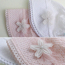 Load image into Gallery viewer, Cute Princess Baby Hat With Bow Solid Color Lace Hollow for Baby Girl Cap Toddler Kids Beach Bucket Hats In Retro Design
